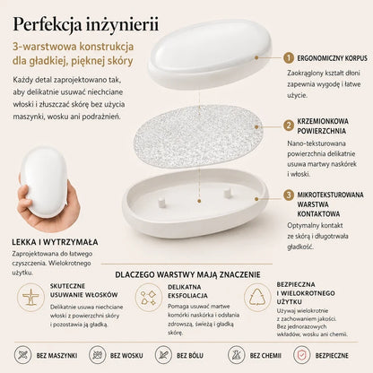 Bezbolesna kryształowa kostka do depilacji