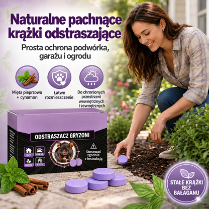 Naturalne pachnące krążki odstraszające – ochrona przed szkodnikami do domu, garażu i na zewnątrz