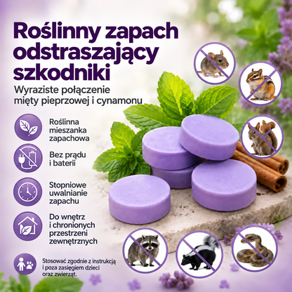 Naturalne pachnące krążki odstraszające – ochrona przed szkodnikami do domu, garażu i na zewnątrz
