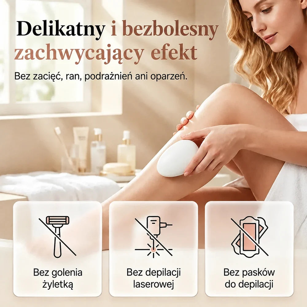 Bezbolesna kryształowa kostka do depilacji