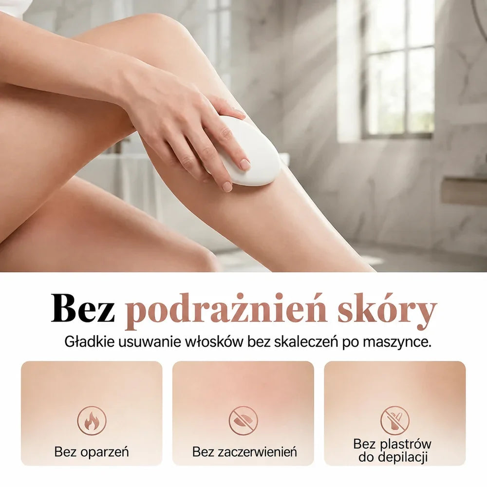 Bezbolesna kryształowa kostka do depilacji