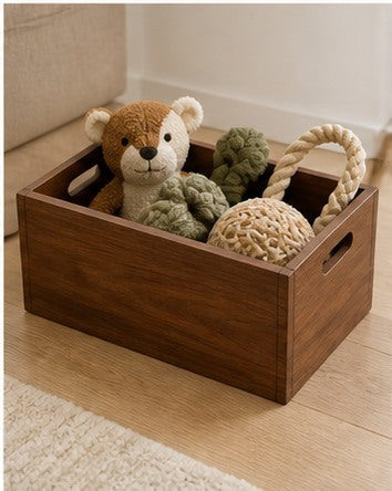 Meravello Wooden Pet Toy Storage Box
